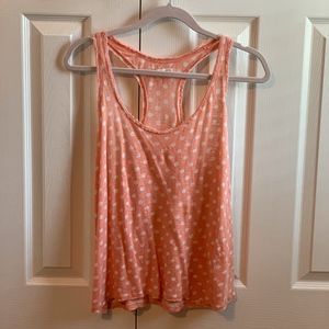 MADEWELL Peach Colored Polka Dot Top